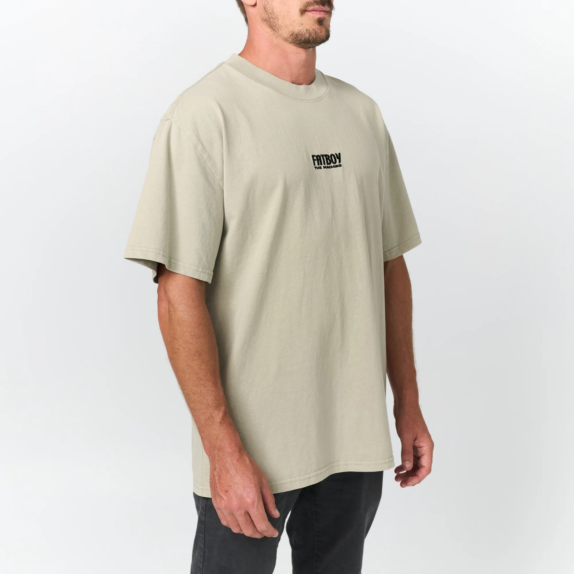 Fatboy Tee - Fatboy Embroidered Sage - Image 3