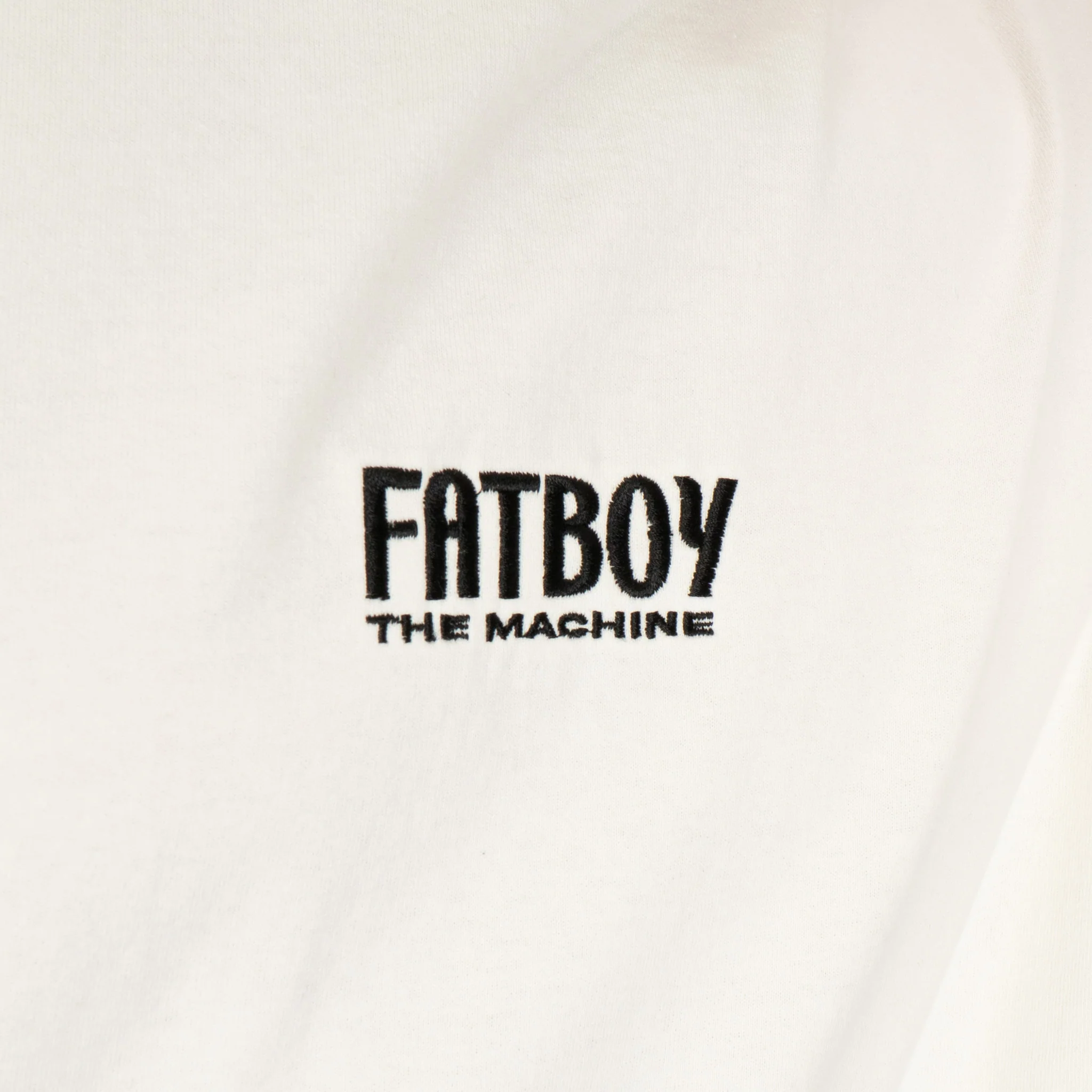 Fatboy Tee - Fatboy Embroidered White - Image 2