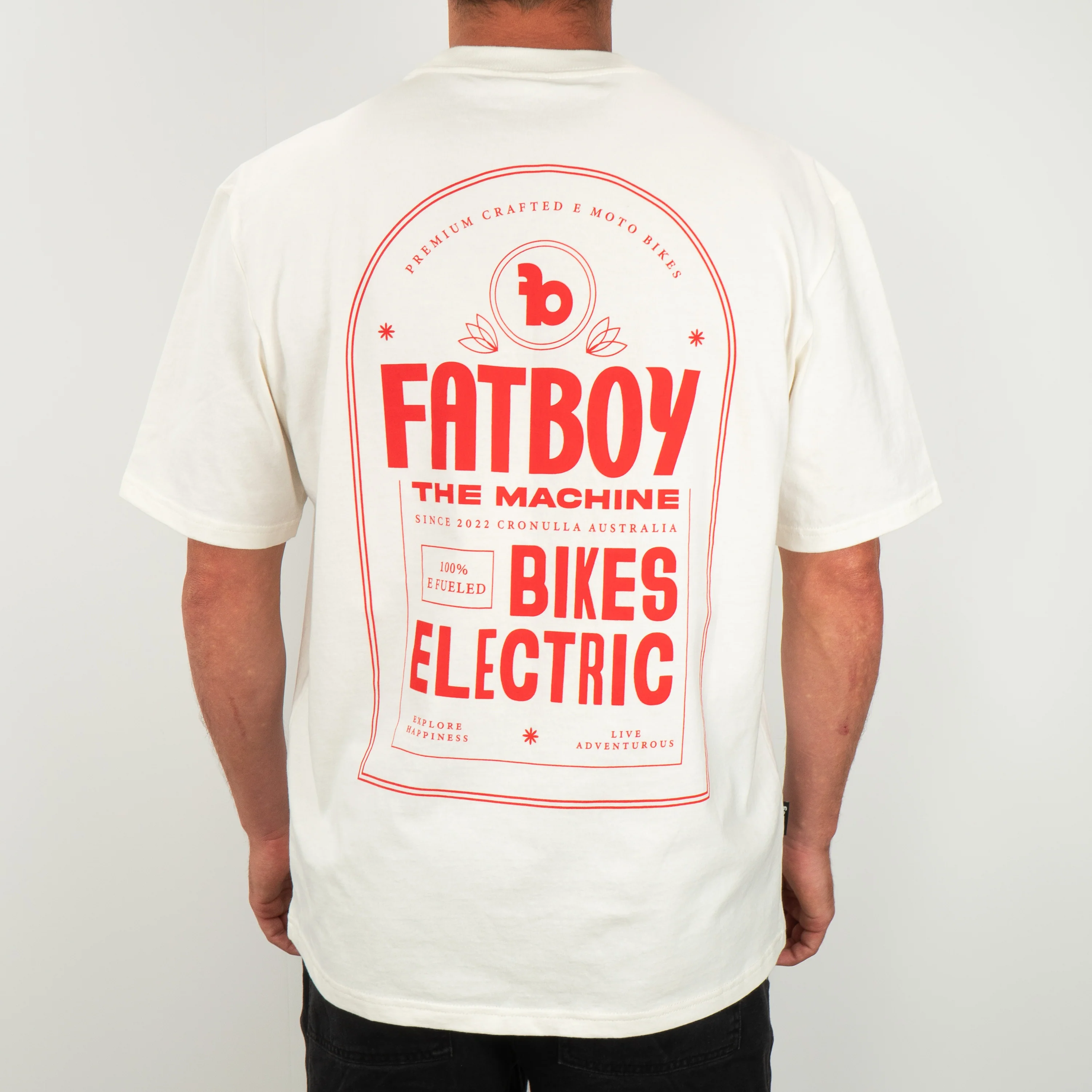 Fatboy Tee - Fatboy The Machine White / Red - Image 2