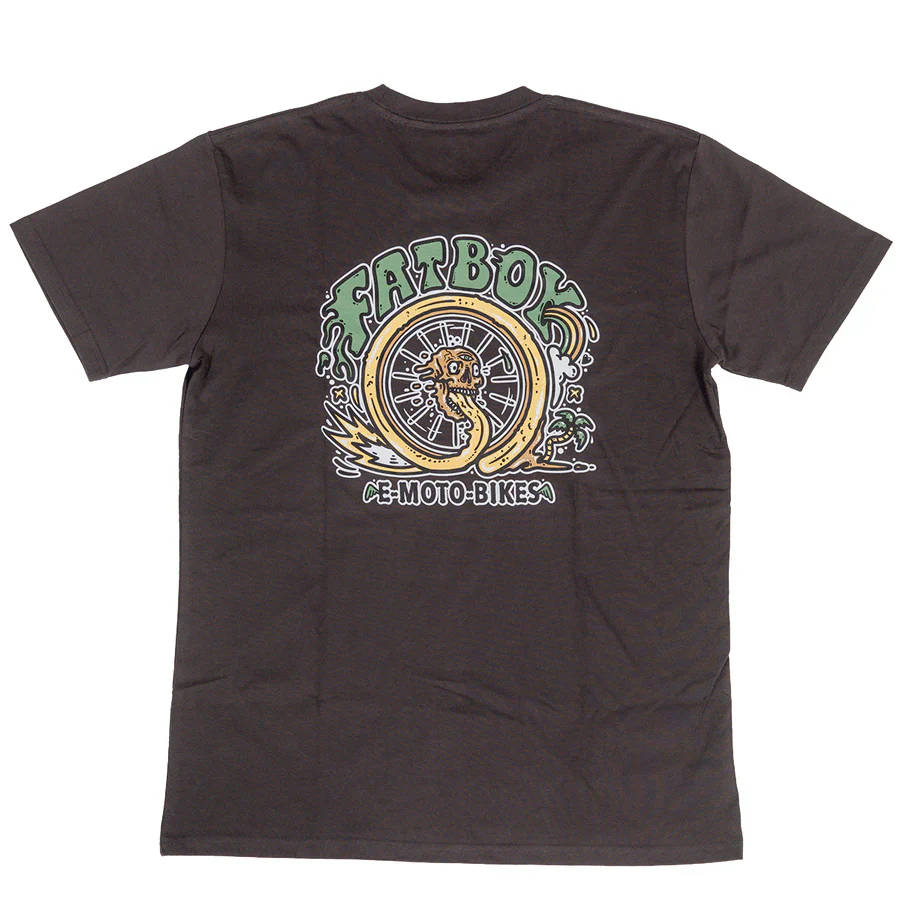 Fatboy Tee - Skull Wheel Green - Image 21