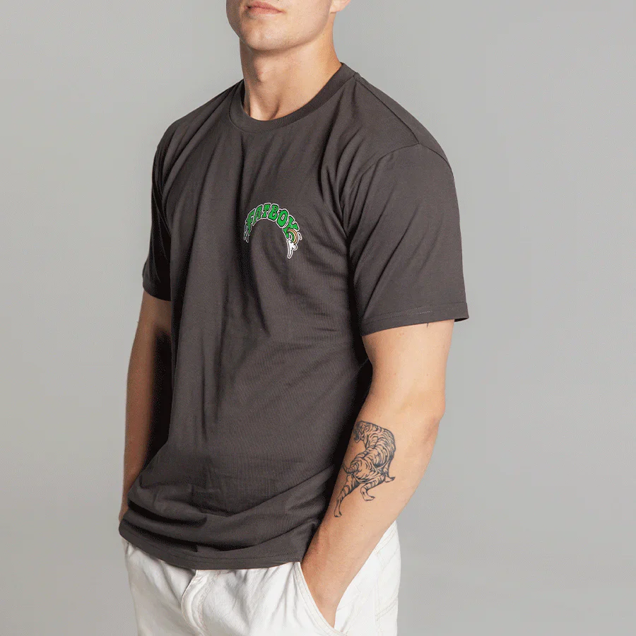 Fatboy Tee - Skull Wheel Green - Image 29
