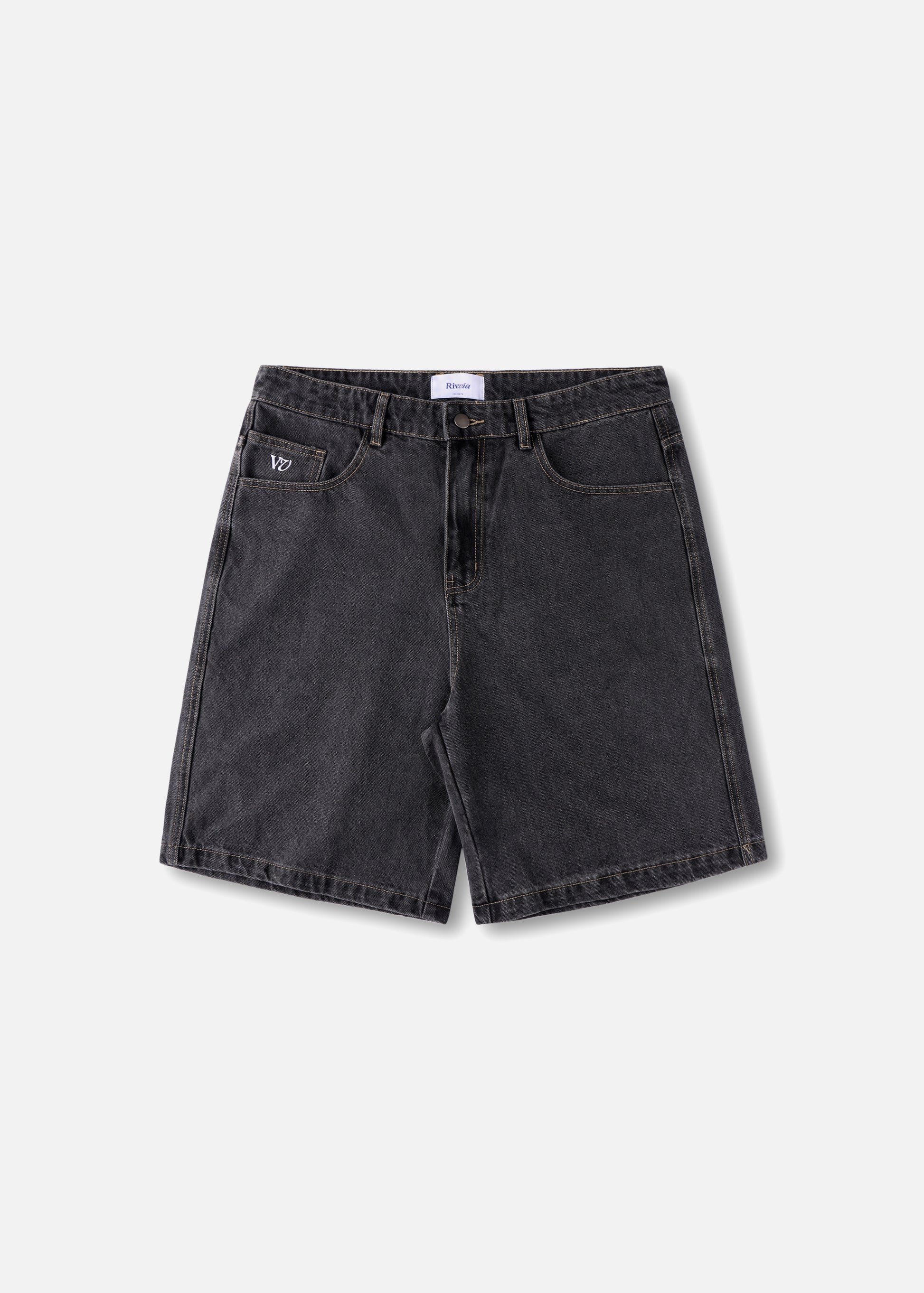 VV Class Denim Short - Worn Black - Image 2